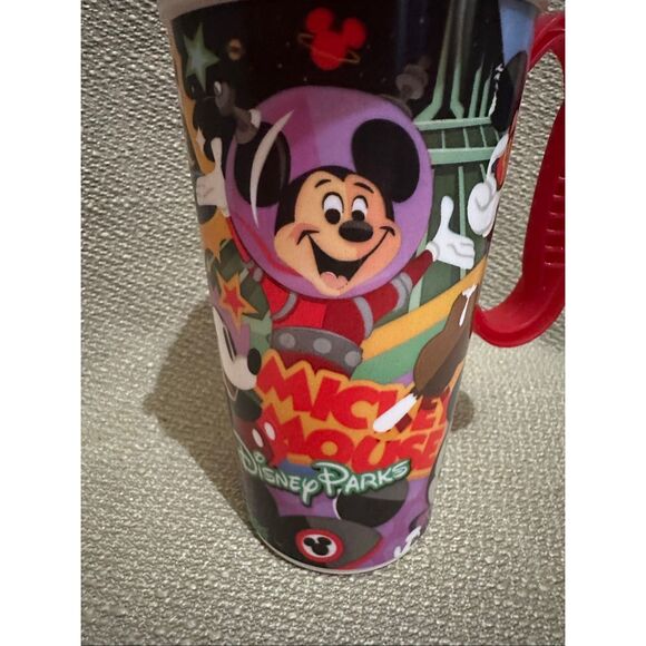 Walt Disney World Mickey Mouse Club Whirley Rapid Fill Reusable Travel Mug Cup - Picture 2 of 12